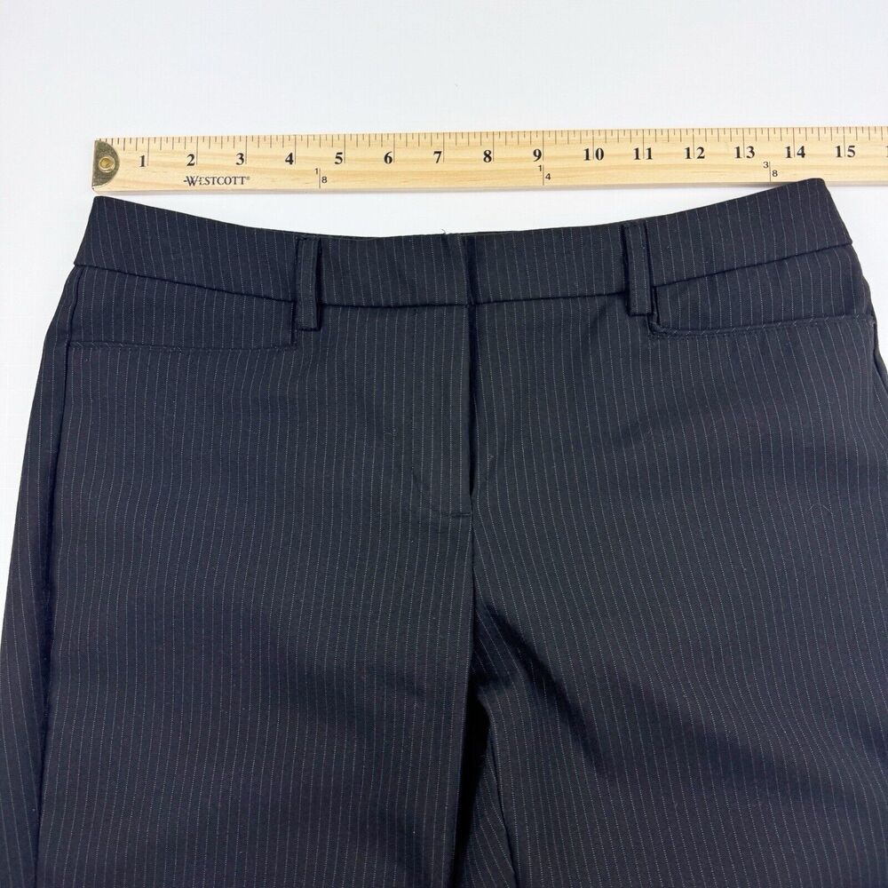 New York & Company Stretch Black Pinstripe Dress Pant Size 2 Tall - Picture 11 of 16